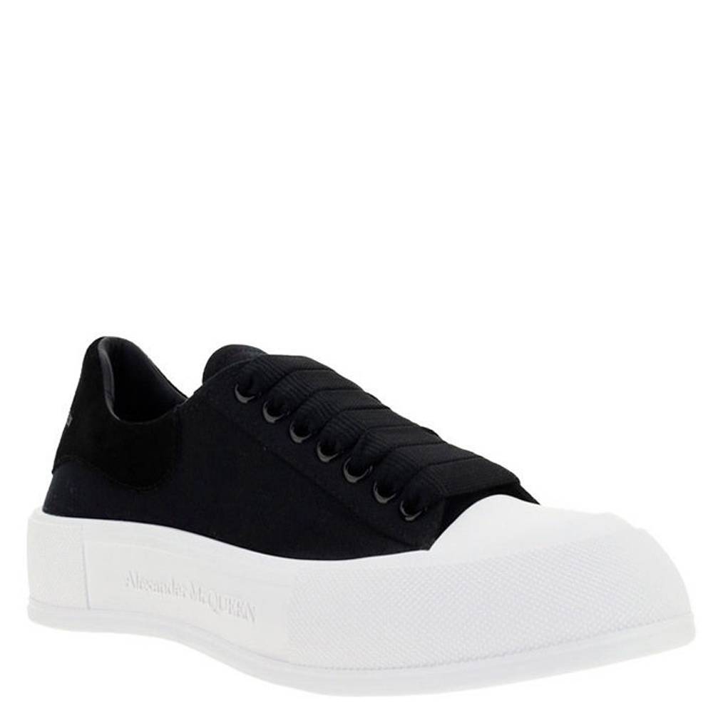 

Alexander McQueen Black/White Tread Slick Sneakers Size IT