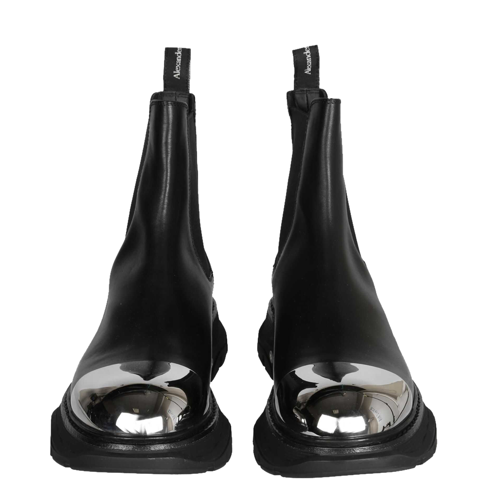 

Alexander McQueen Black Leather Chelsea Boots Size IT