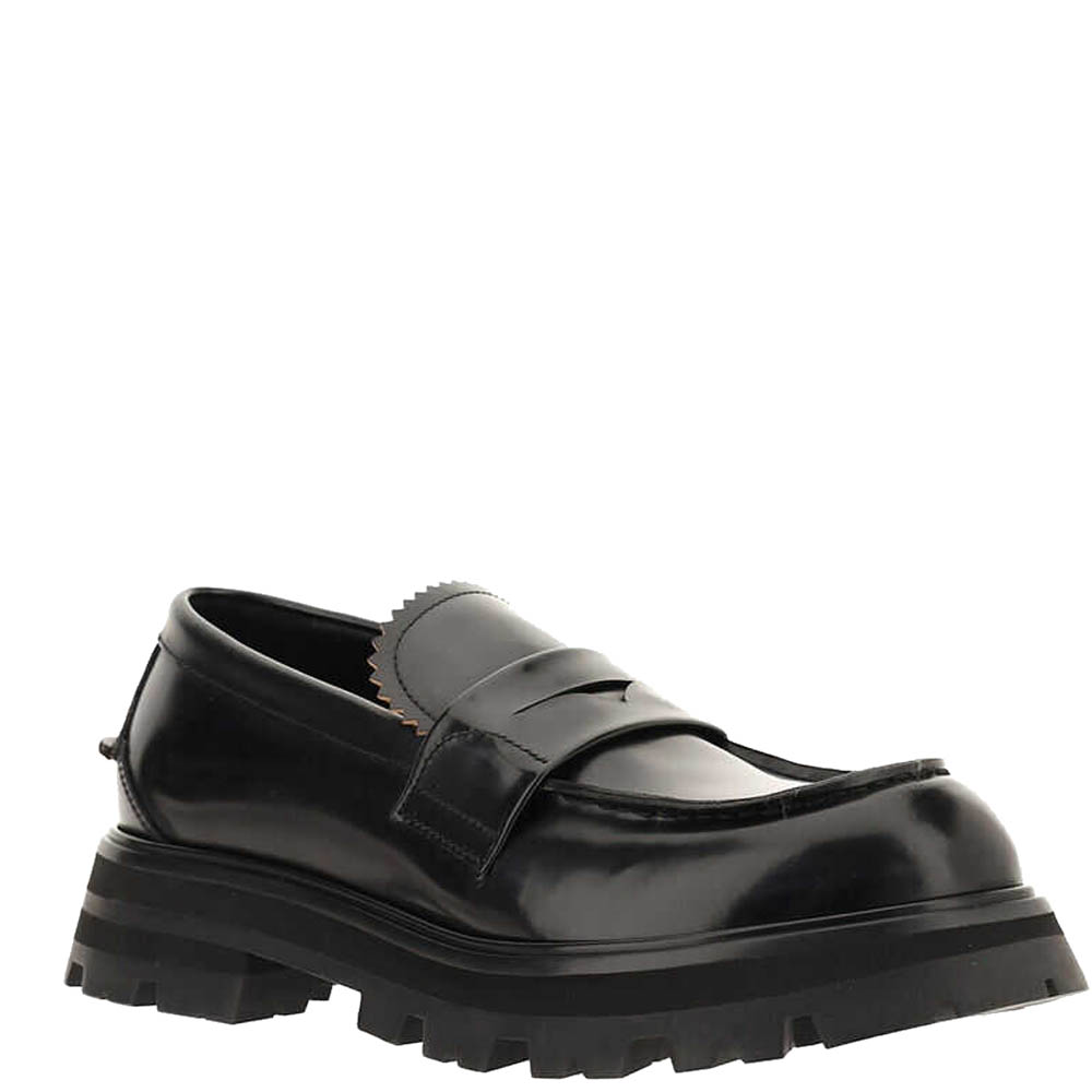 

Alexander McQueen Black Leather Wander Loafer Size IT