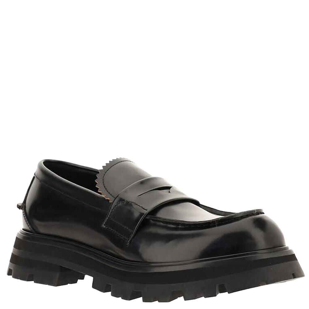 

Alexander McQueen Black Leather Wander Loafers Size IT