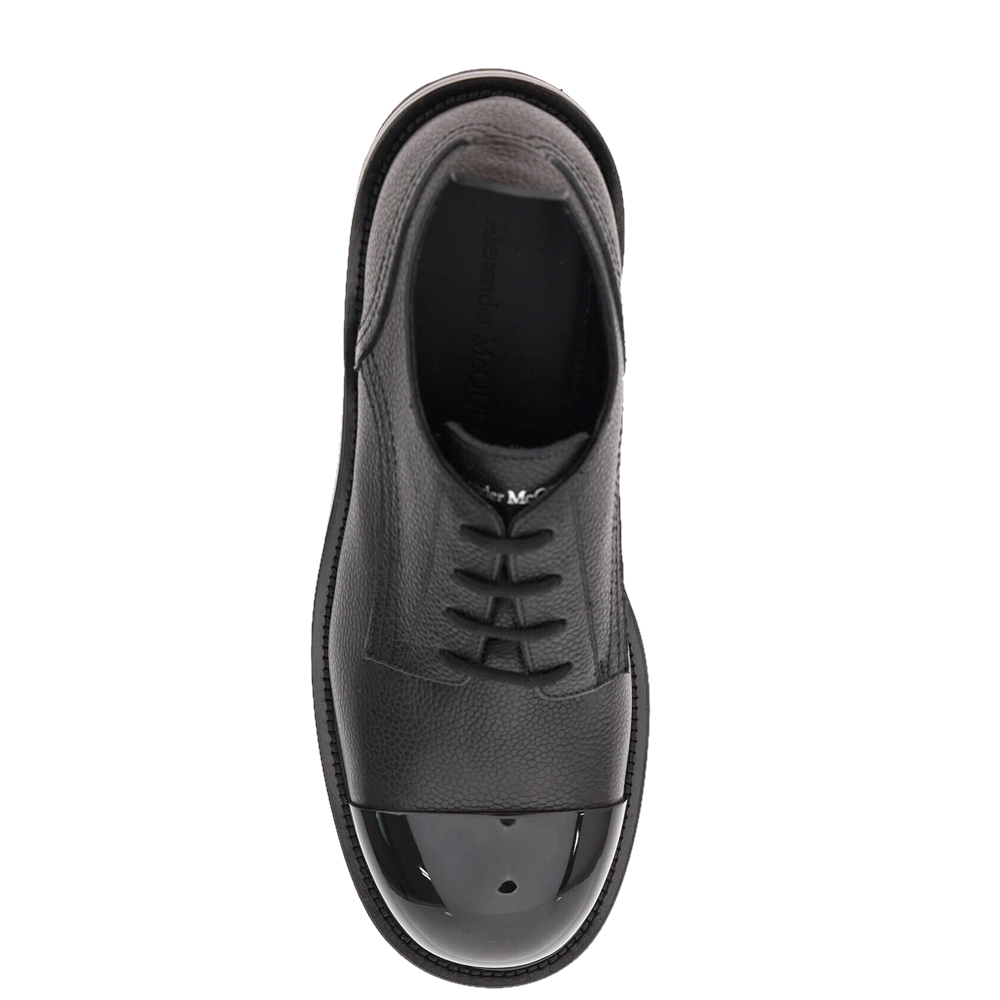 

Alexander McQueen Black Leather Lace-Up Shoes Size IT