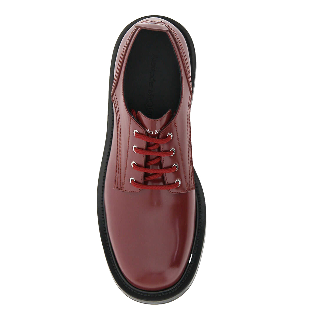 

Alexander McQueen Bordeaux Worker Lace-Up Shoes Size IT, Burgundy