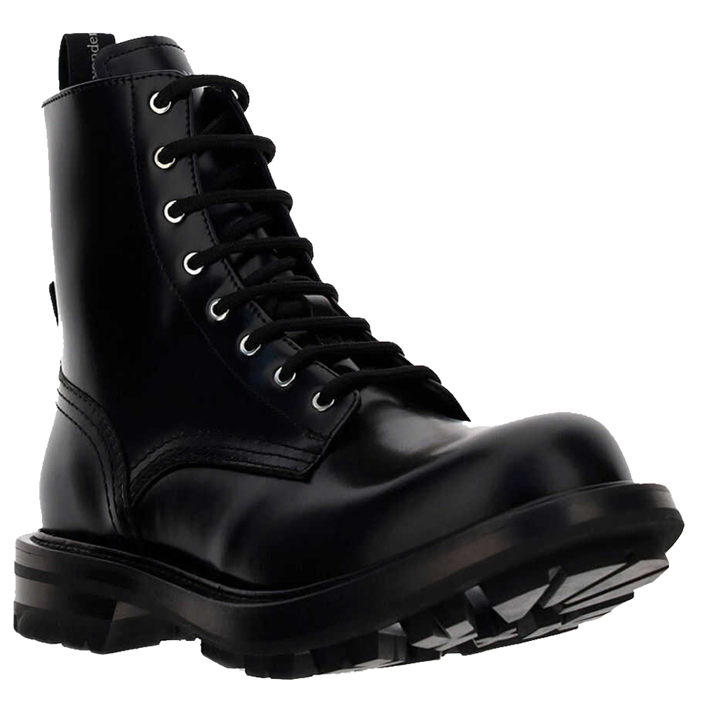 

Alexander McQueen Black Leather Wander Boots Size IT