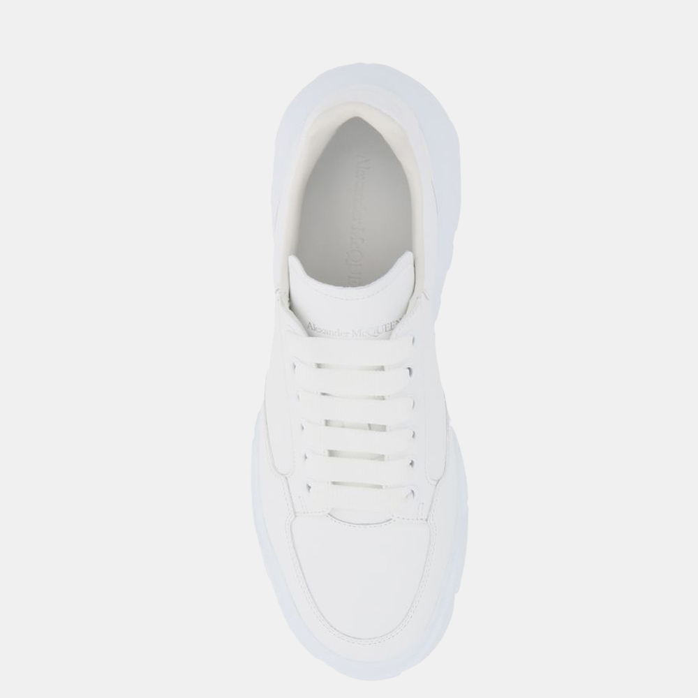 

Alexander Mcqueen White Leather Court Sneakers Size EU
