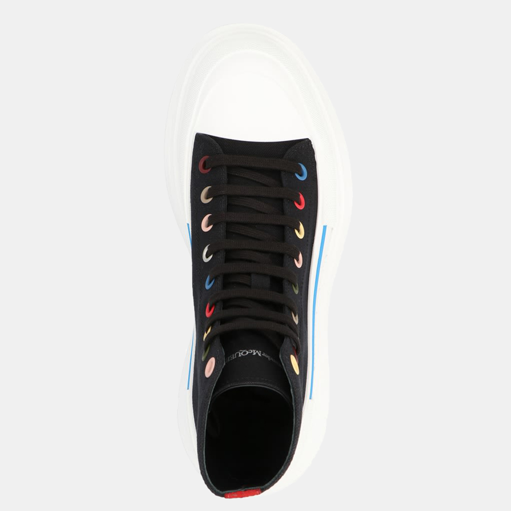 

Alexander Mcqueen Black/White Tread Slick High Top Sneaker Size EU