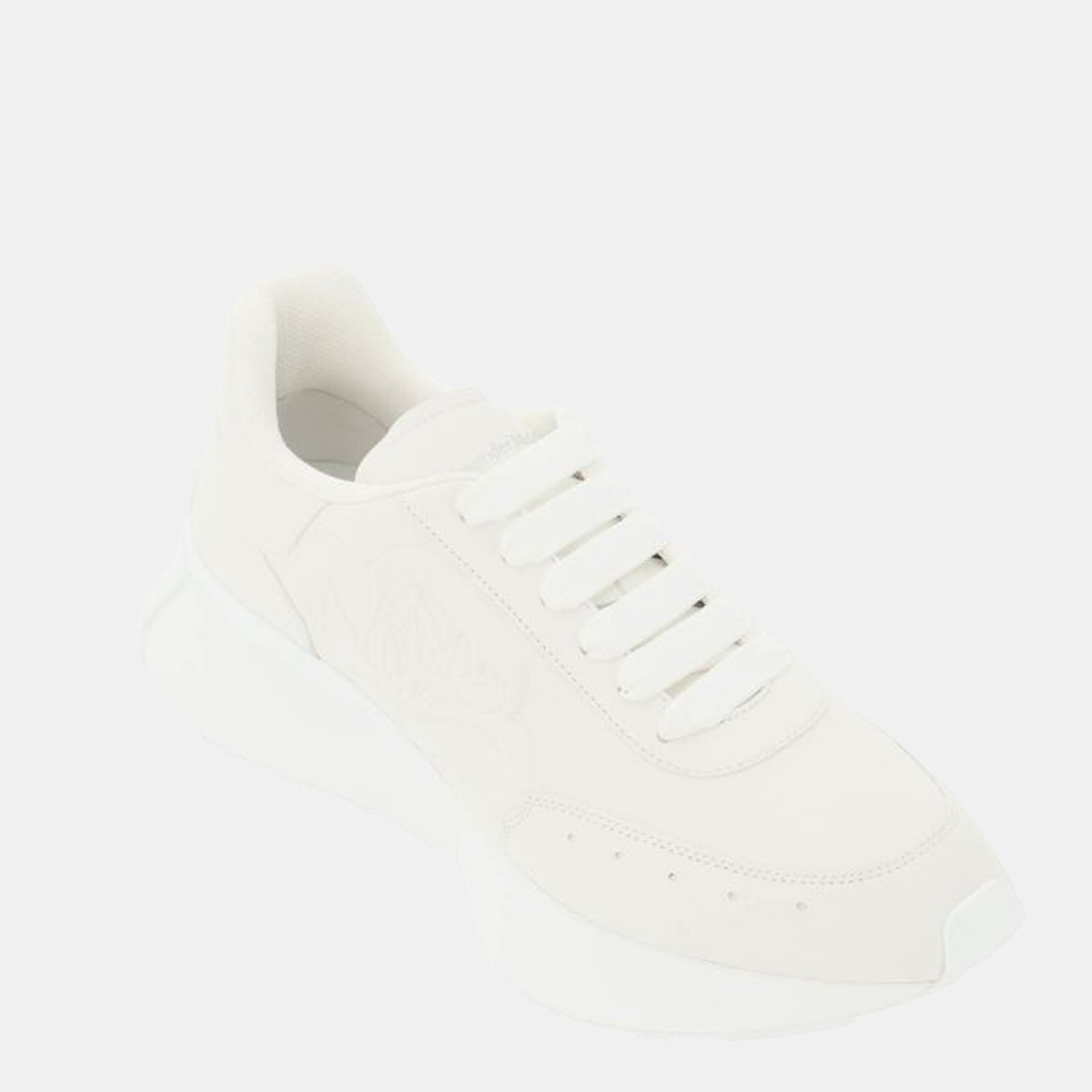 

Alexander Mcqueen White Leather Sprint Runner Sneakers Size EU