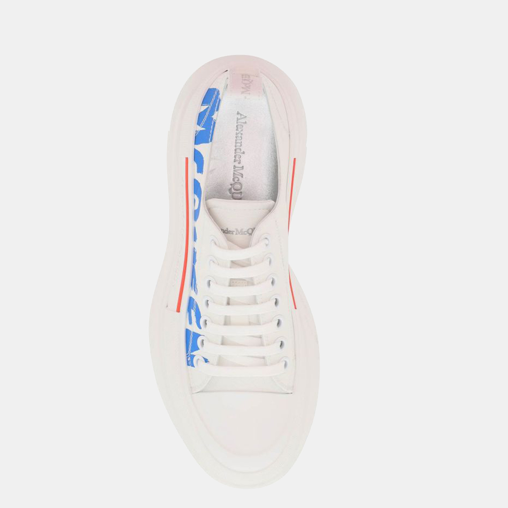 

Alexander Mcqueen White/blue Tread Sleek Low-top Sneakers Size EU