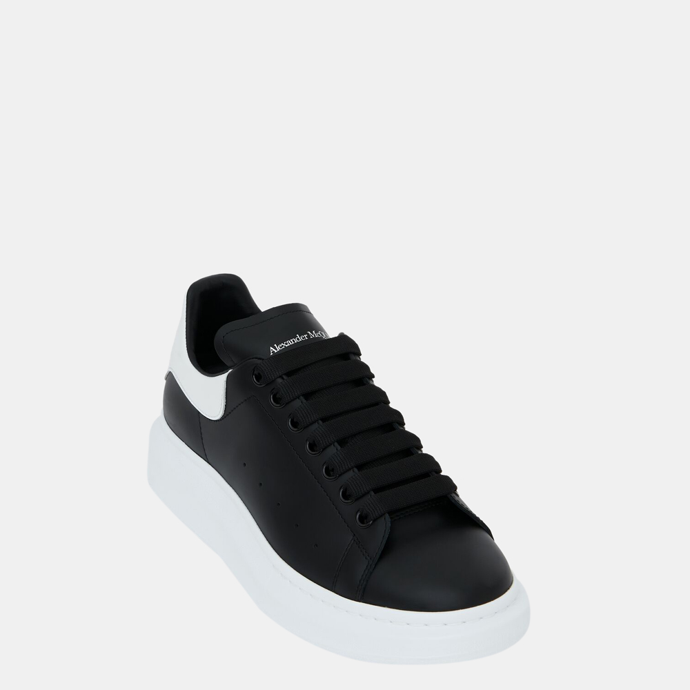 

Alexander McQueen Black Leather Oversized Low Top Sneakers Size EU