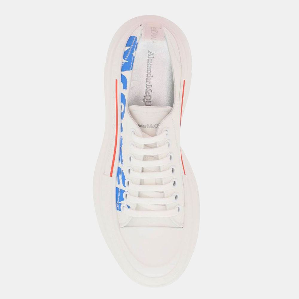 

Alexander Mcqueen White/Blue Tread Slick Lace-up Sneaker Size EU