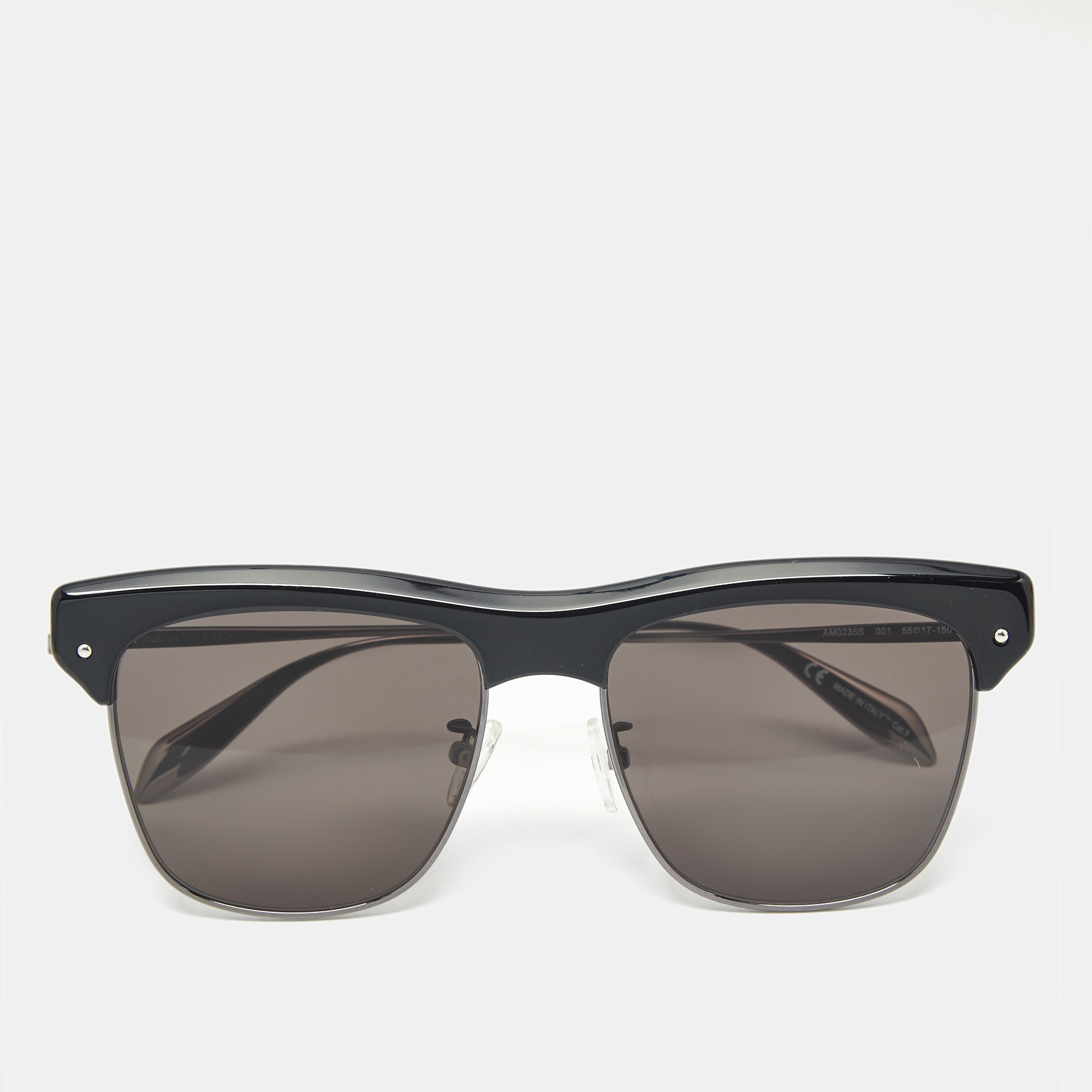 

Alexander McQueen Black AM0235S Square Sunglasses