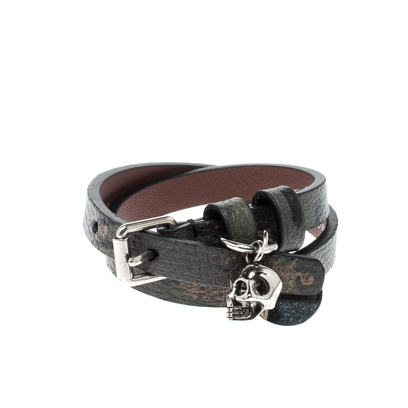 alexander mcqueen leather wrap bracelet