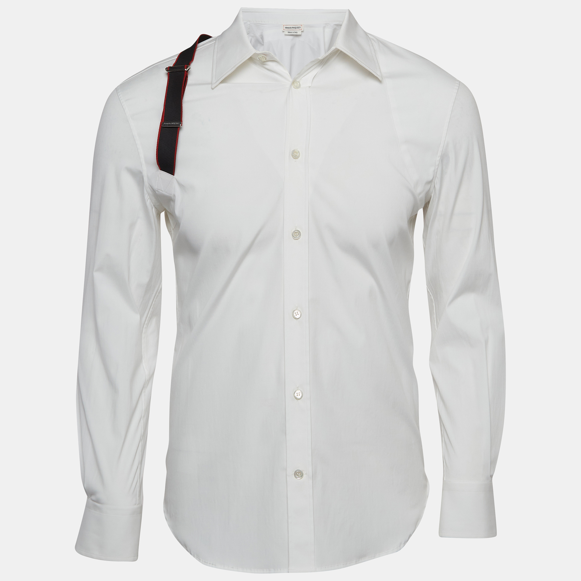 

Alexander McQueen White Poplin Harness Shirt S