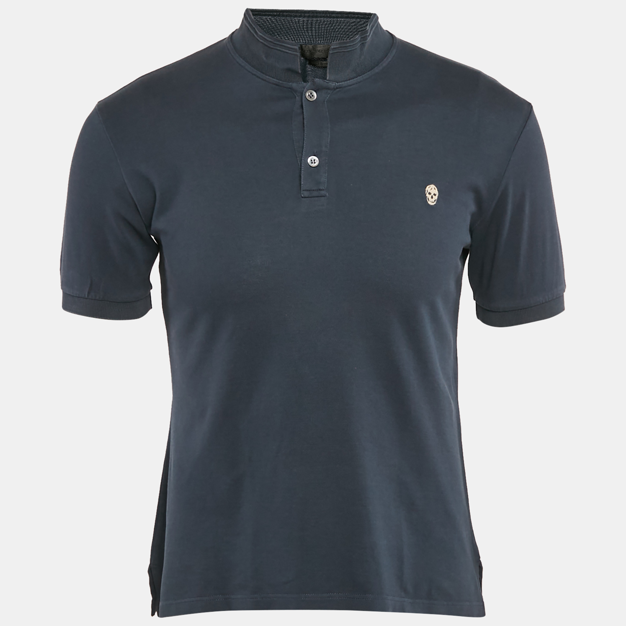 

Alexander McQueen Grey Cotton Pique Polo T-Shirt S