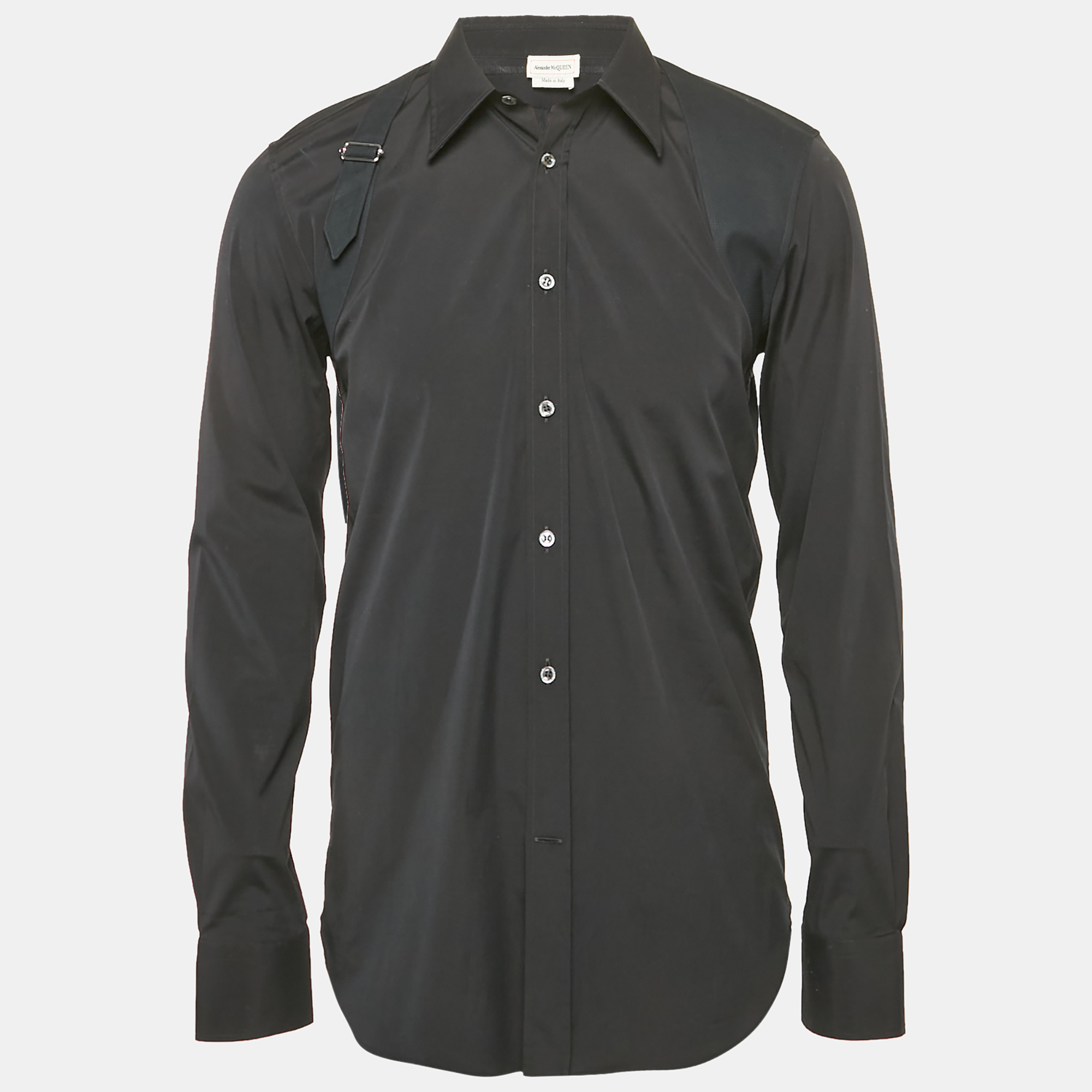 

Alexander McQueen Black Cotton Harness Detail Shirt L