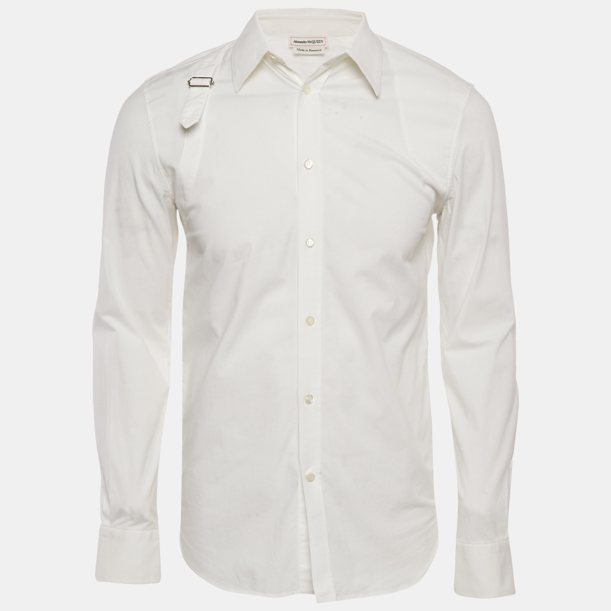 

Alexander McQueen White Cotton Harness Detail Shirt S