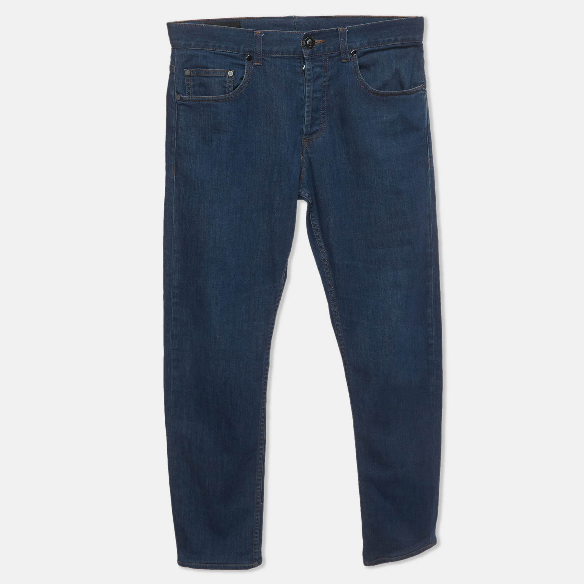 

Alexander McQueen Blue Denim Skull Applique Jeans S/Waist 30"