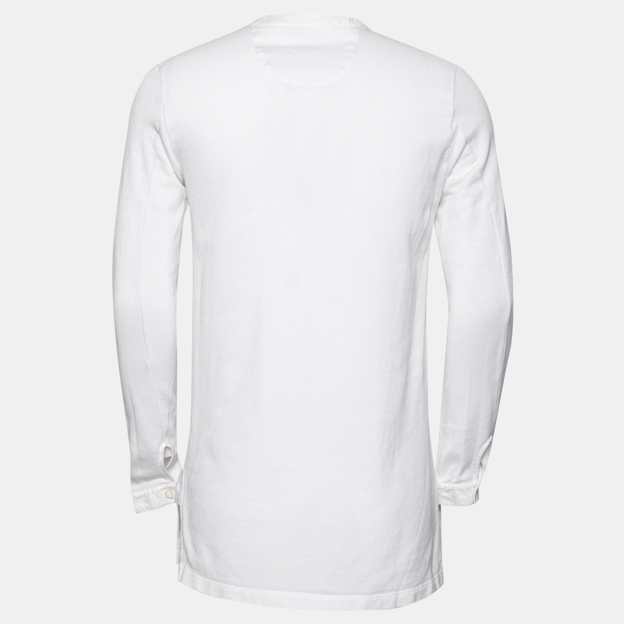 

Alexander McQueen White Cotton Skull Printed Long Sleeve T-Shirt