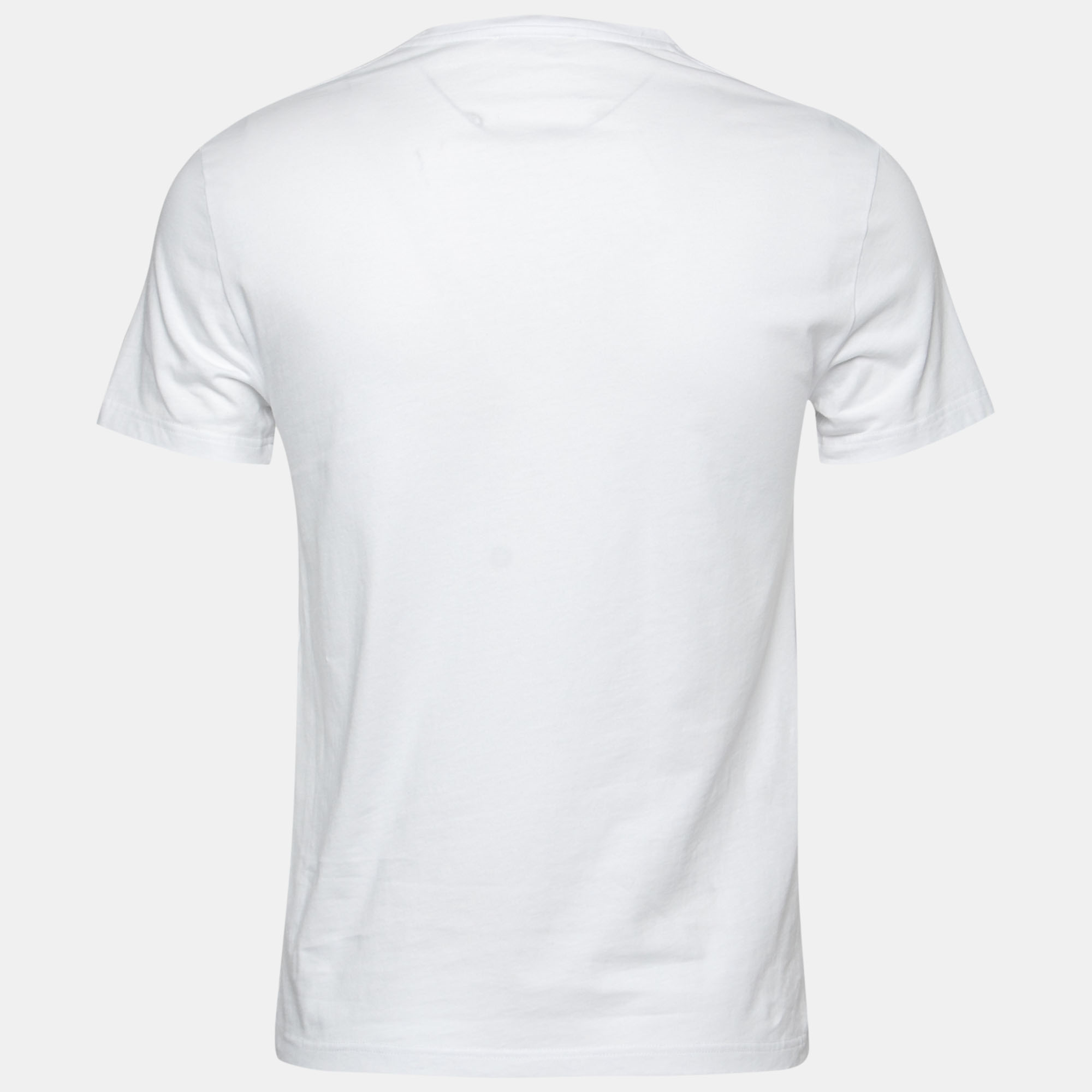 

Alexander McQueen White Floral Skull Print Cotton T-Shirt