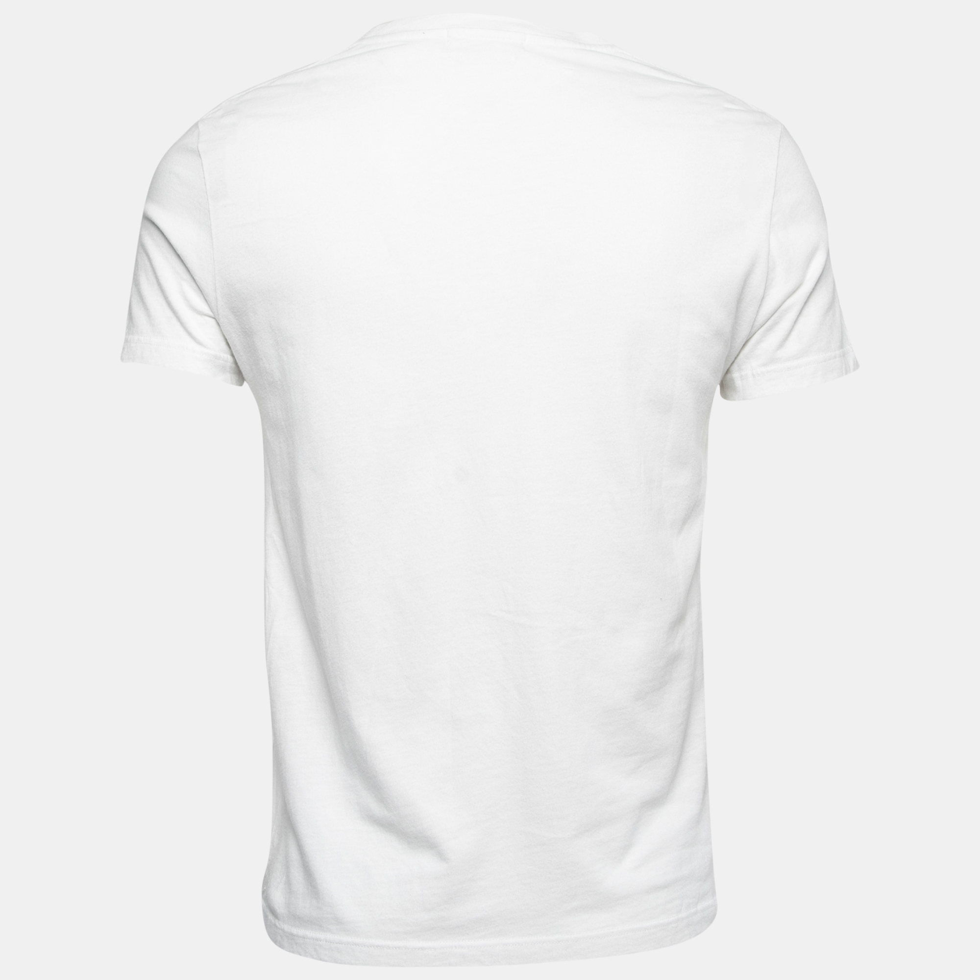 

Alexander McQueen White Skull Print Cotton Crew Neck Half Sleeve T-Shirt