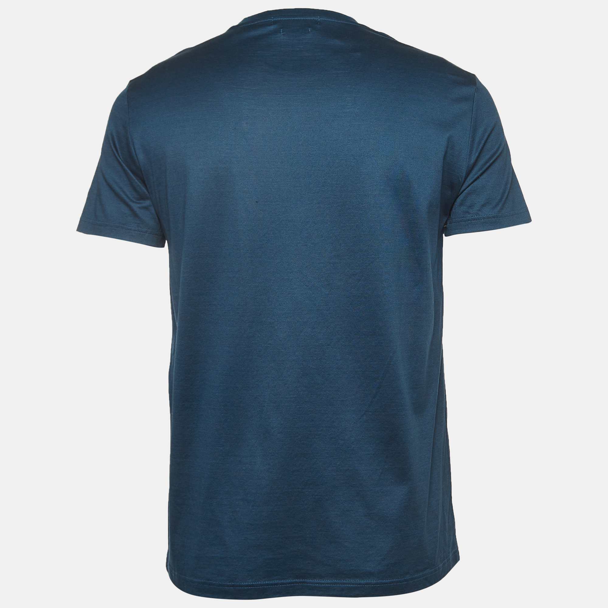 

Alexander McQueen Midnight Blue Cotton Skull Embellished T-Shirt, Navy blue