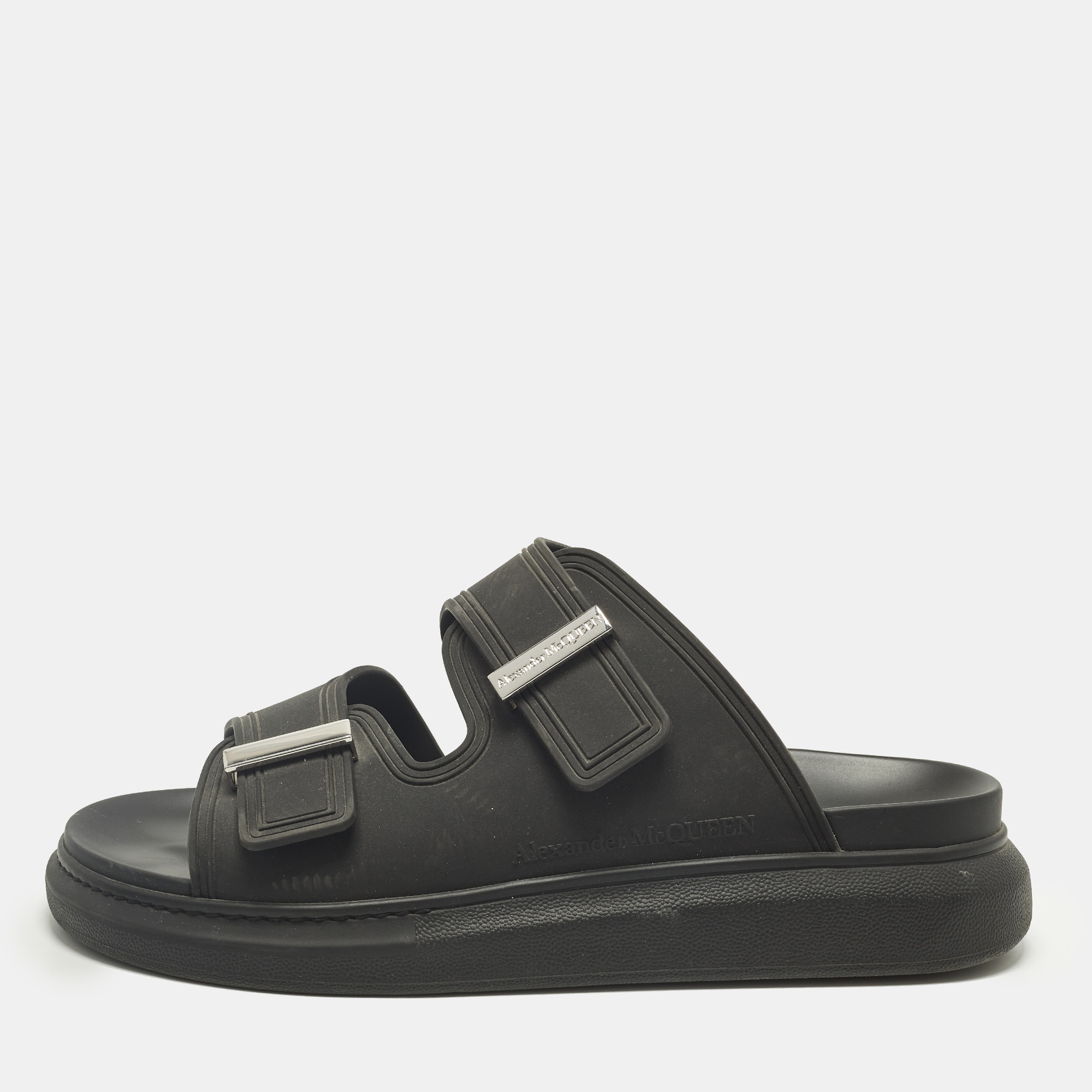 

Alexander McQueen Hybrid Size  Black Rubber Flat Sandals