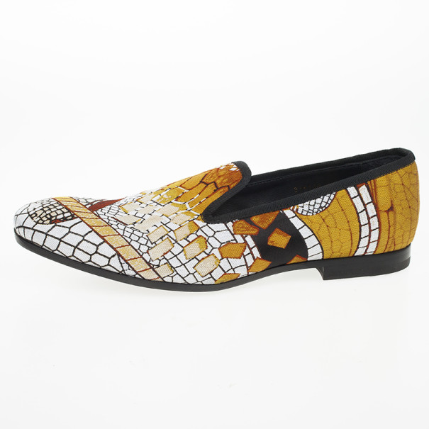 Alexander McQueen Jaquard Pattern Loafers Size 42