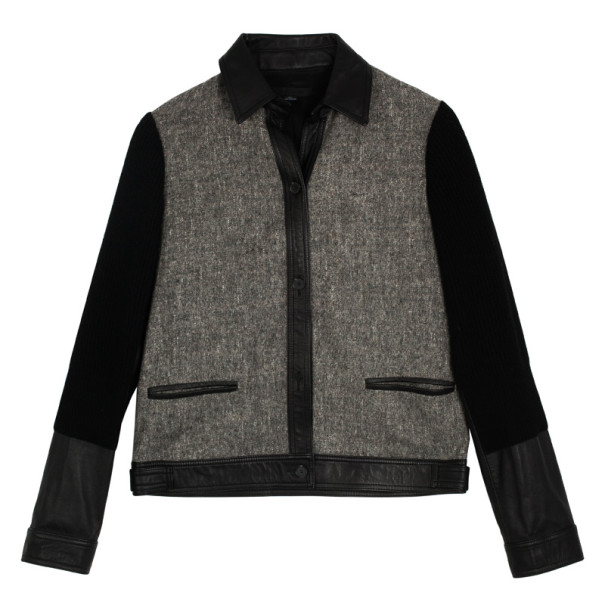 Alexander Wang Wool &amp; Leather Jacket S