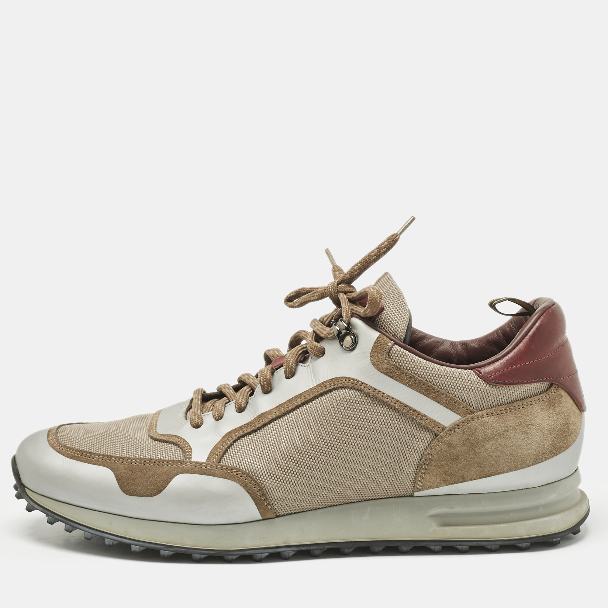 

Alfred Dunhill Multicolor Leather and Mesh Radial Runner Sneakers Size