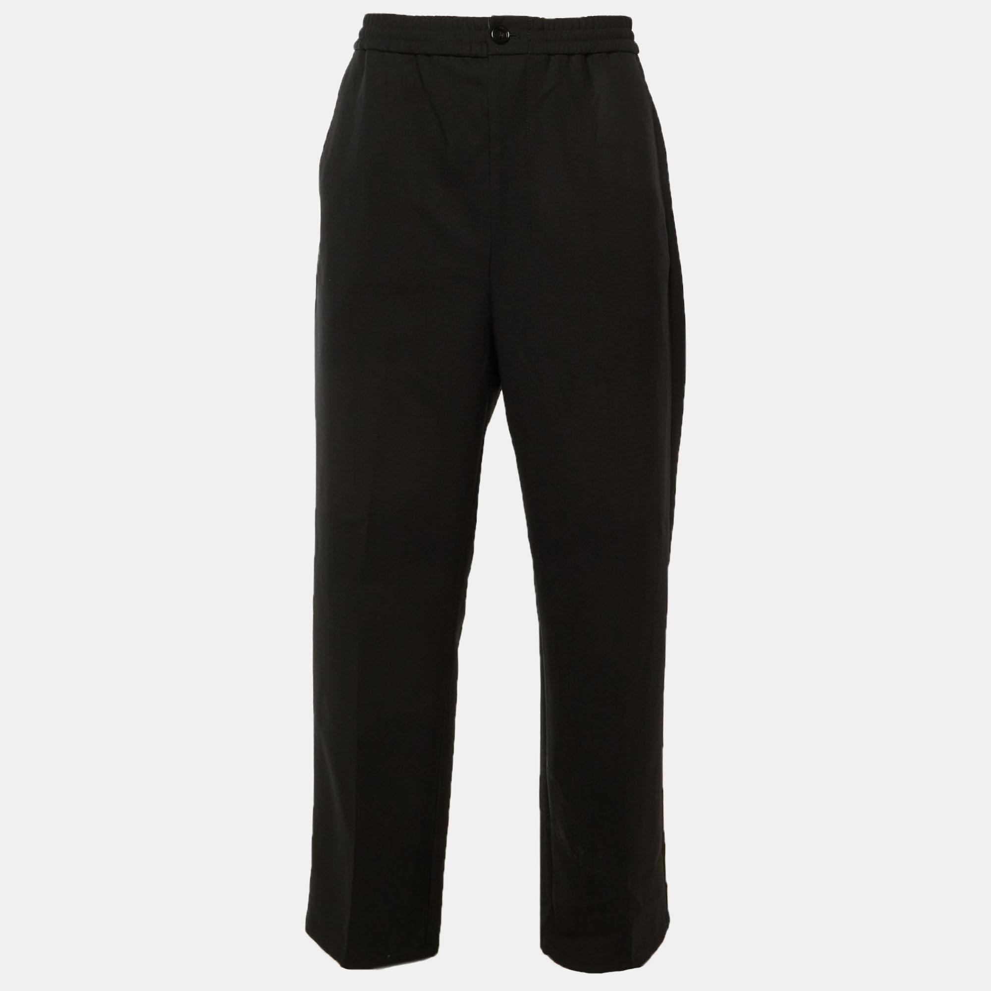 

Ami Alexander Mattiussi Black Wool Blend Trousers M