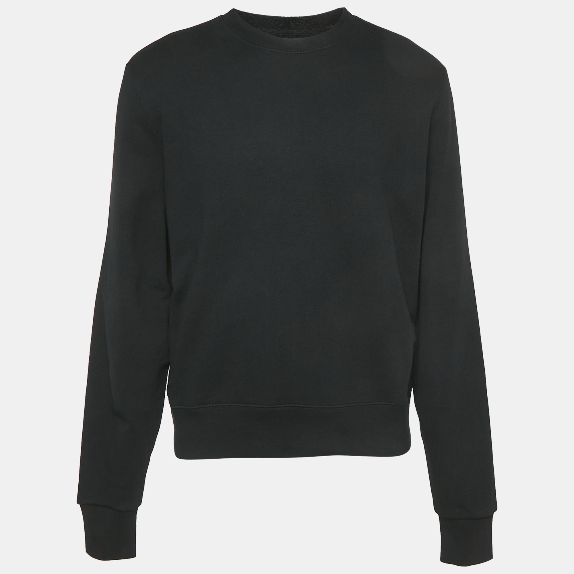 

Amiri Black Cotton Knit Round Neck Sweatshirt M