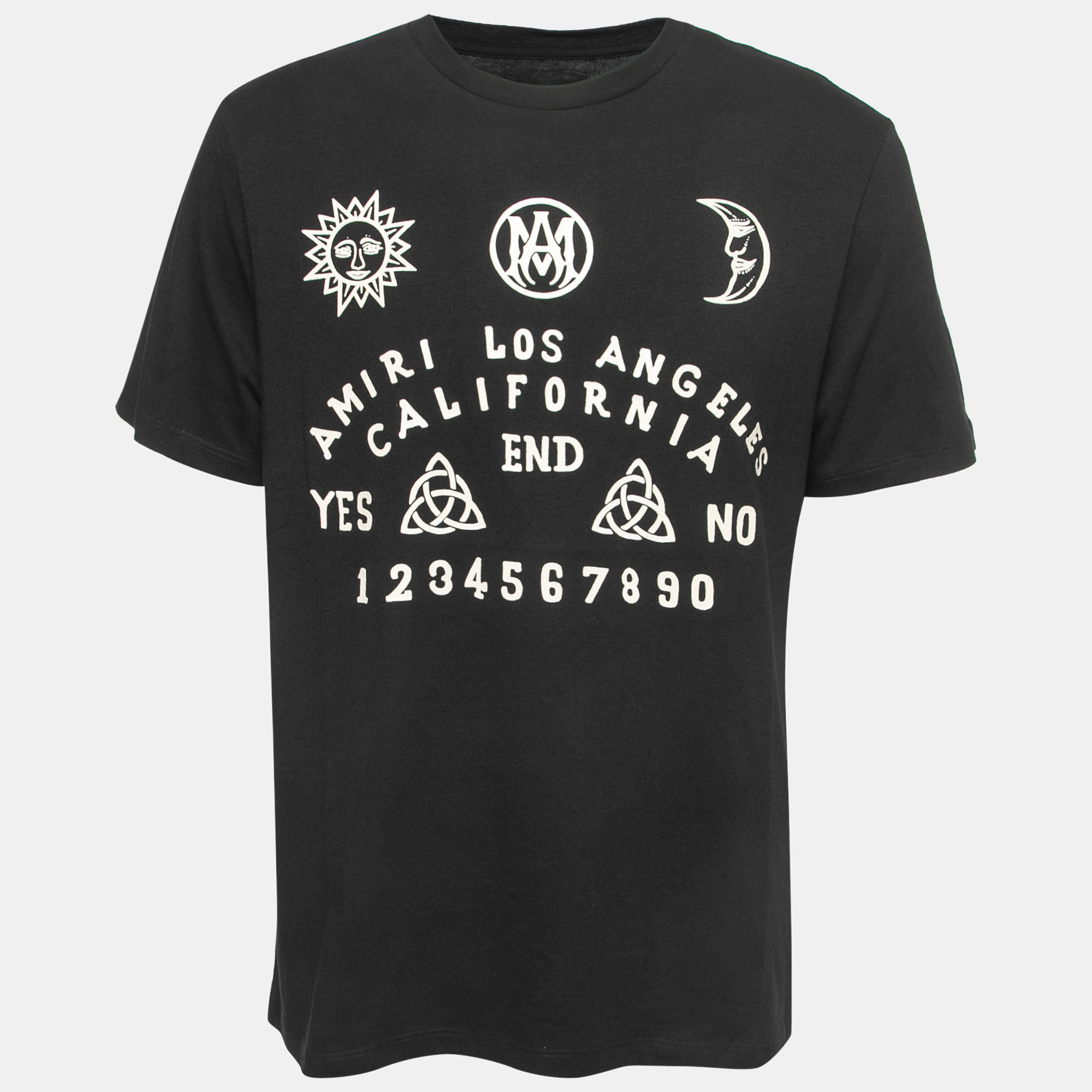 

Amiri Black Ouija Board Print Cotton T-Shirt