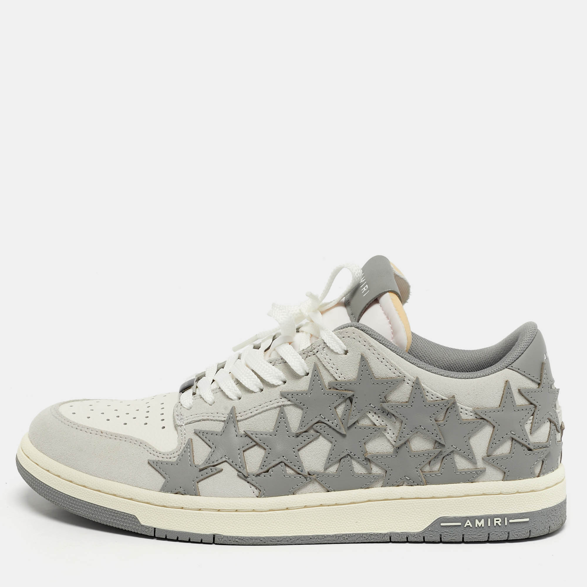 

Amiri Stars Low Size  White Leather and Suede Lace Up Sneakers
