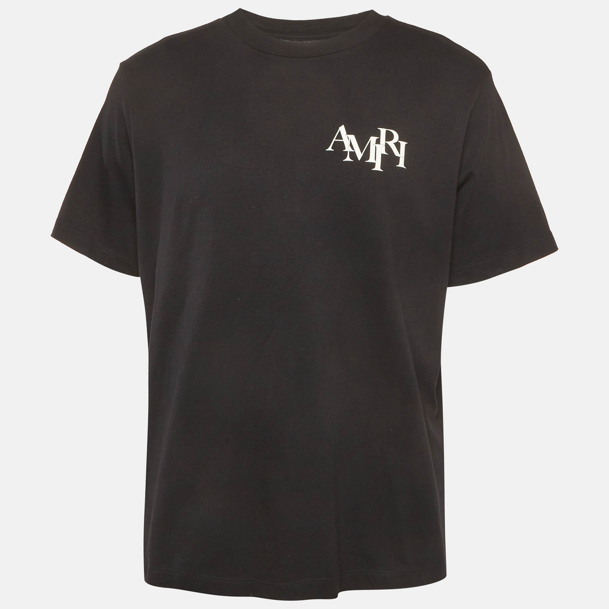 

Amiri Black Logo Printed Jersey T-Shirt L