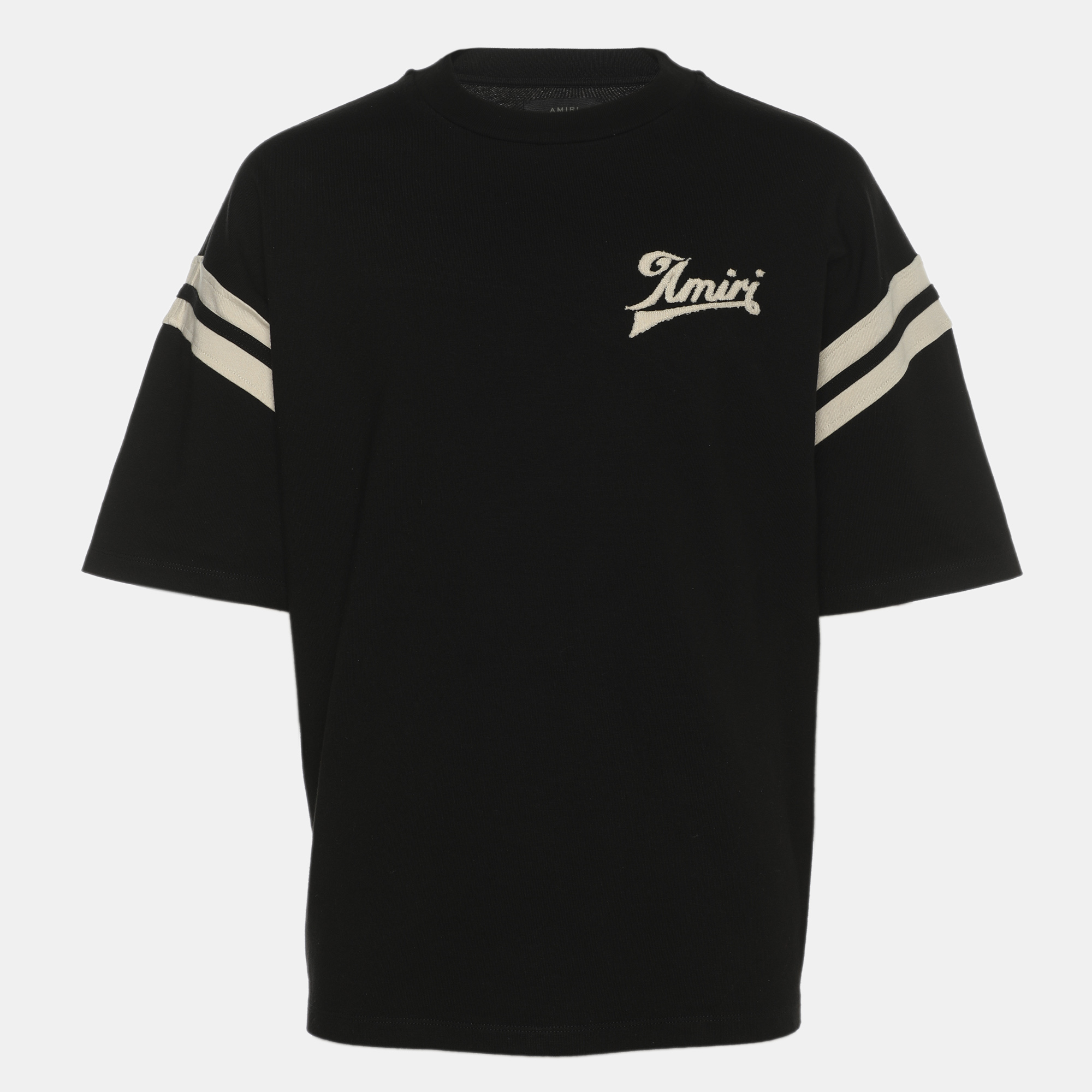 

Amiri Black Jersey Logo Embroidered T-Shirts M