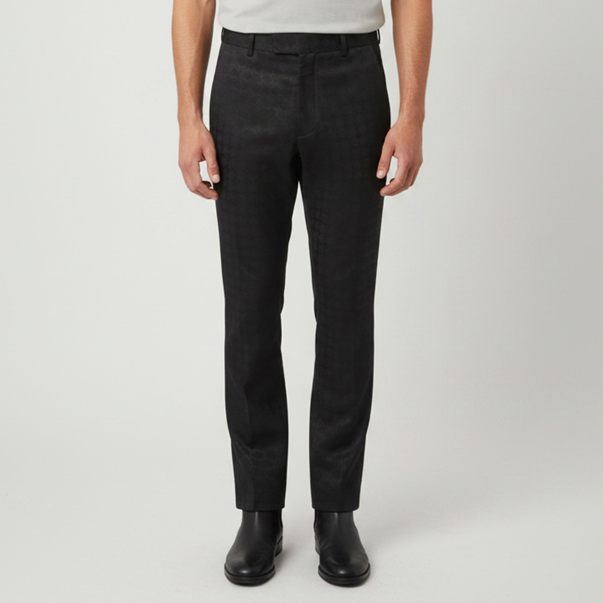 

Amiri Black Jacquard Ma Quad Kick Flare Pants XL