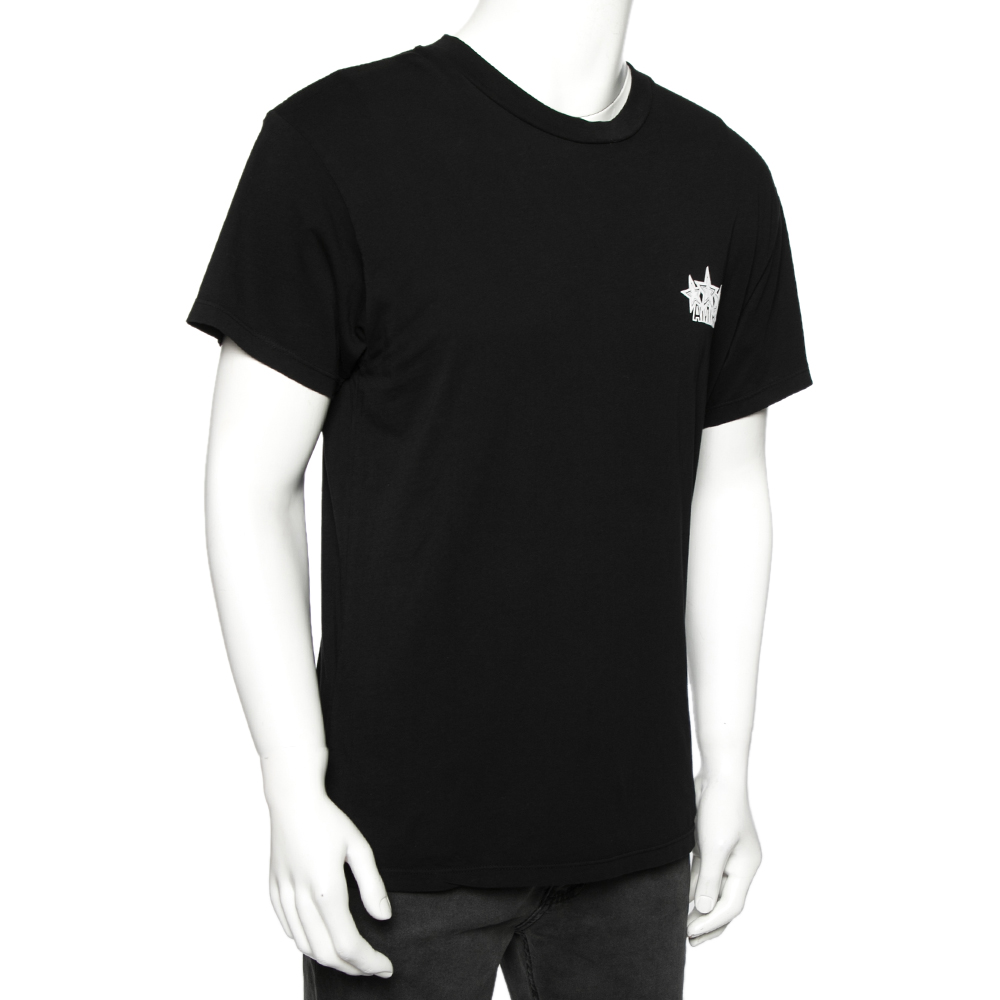 

Amiri Black Star Logo Printed Cotton Short Sleeve T-Shirt