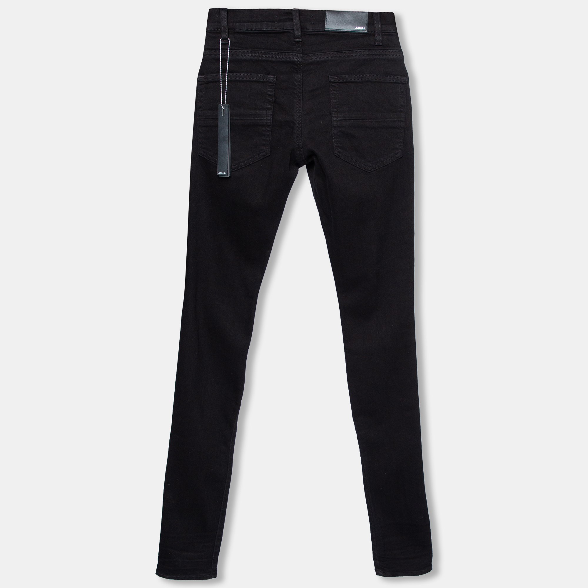 

Amiri Black Distressed Denim Crystal Destroy Skinny Jeans