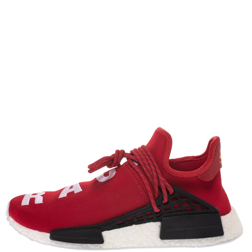 

Pharrell x Adidas HU NMD Red Human Race Sneakers Size