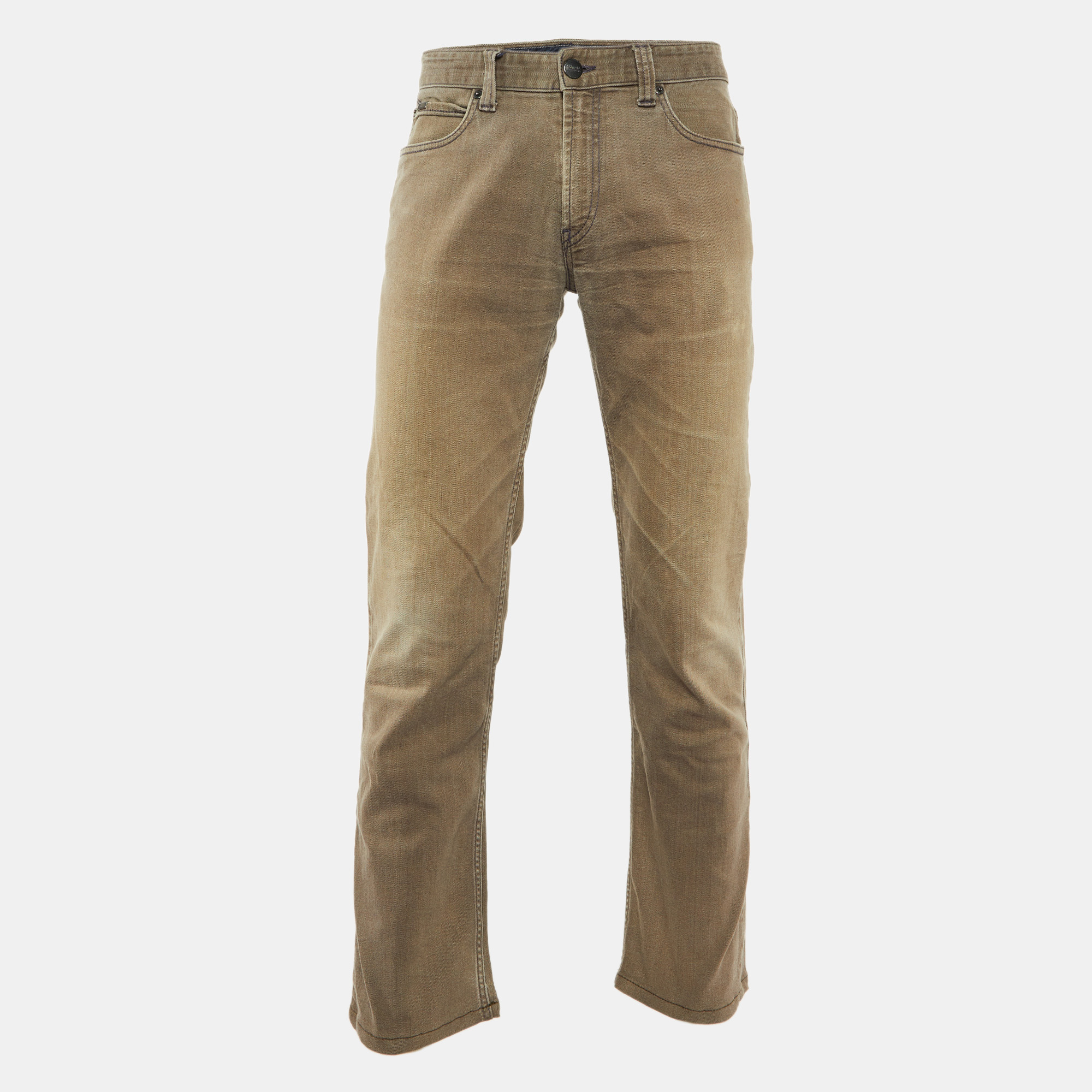 

Armani Collezioni Brown Stretch Cotton J15 Slim Fit Pants L