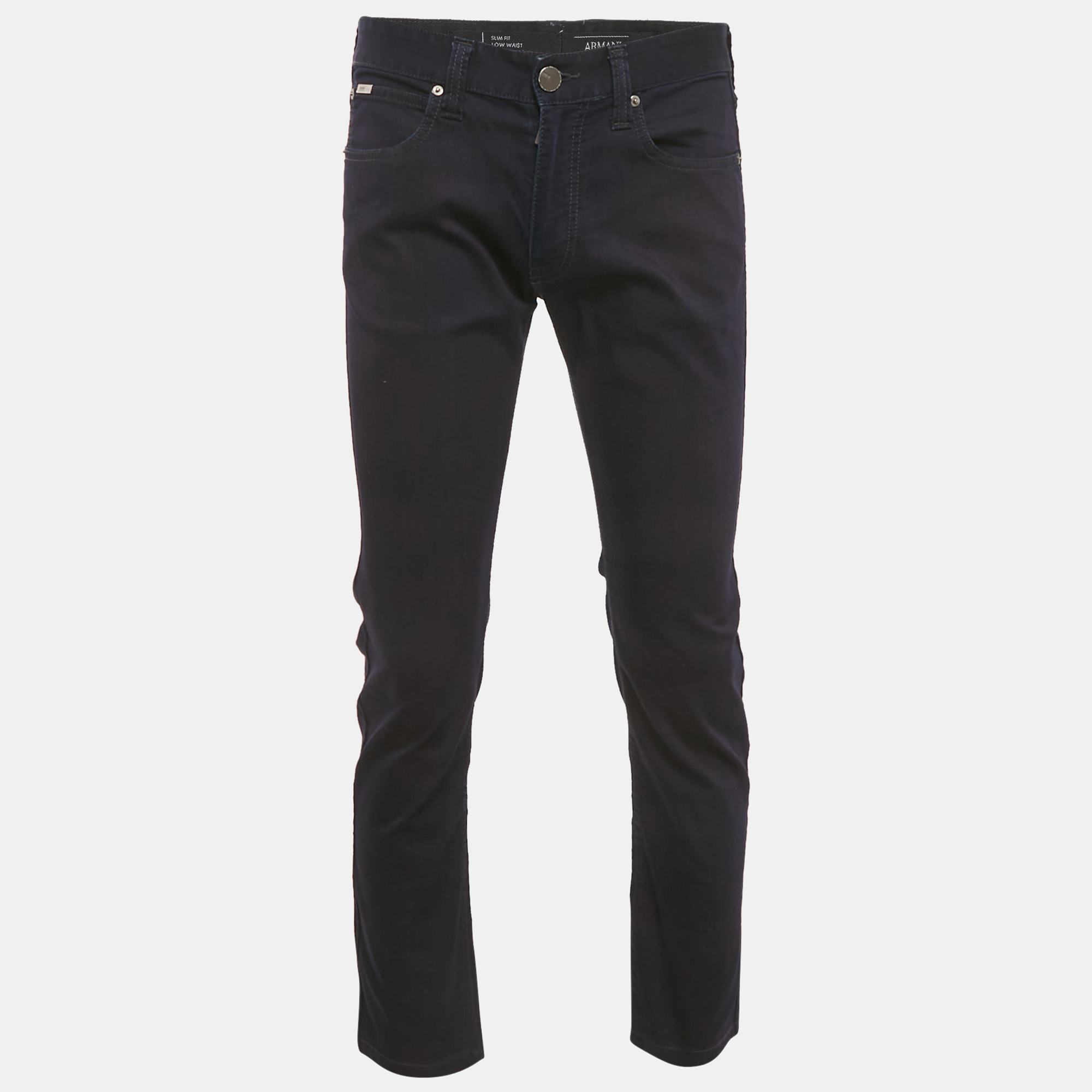 

Armani Collezioni Dark Blue Denim Slim Fit J06 Jeans M Waist 33", Navy blue