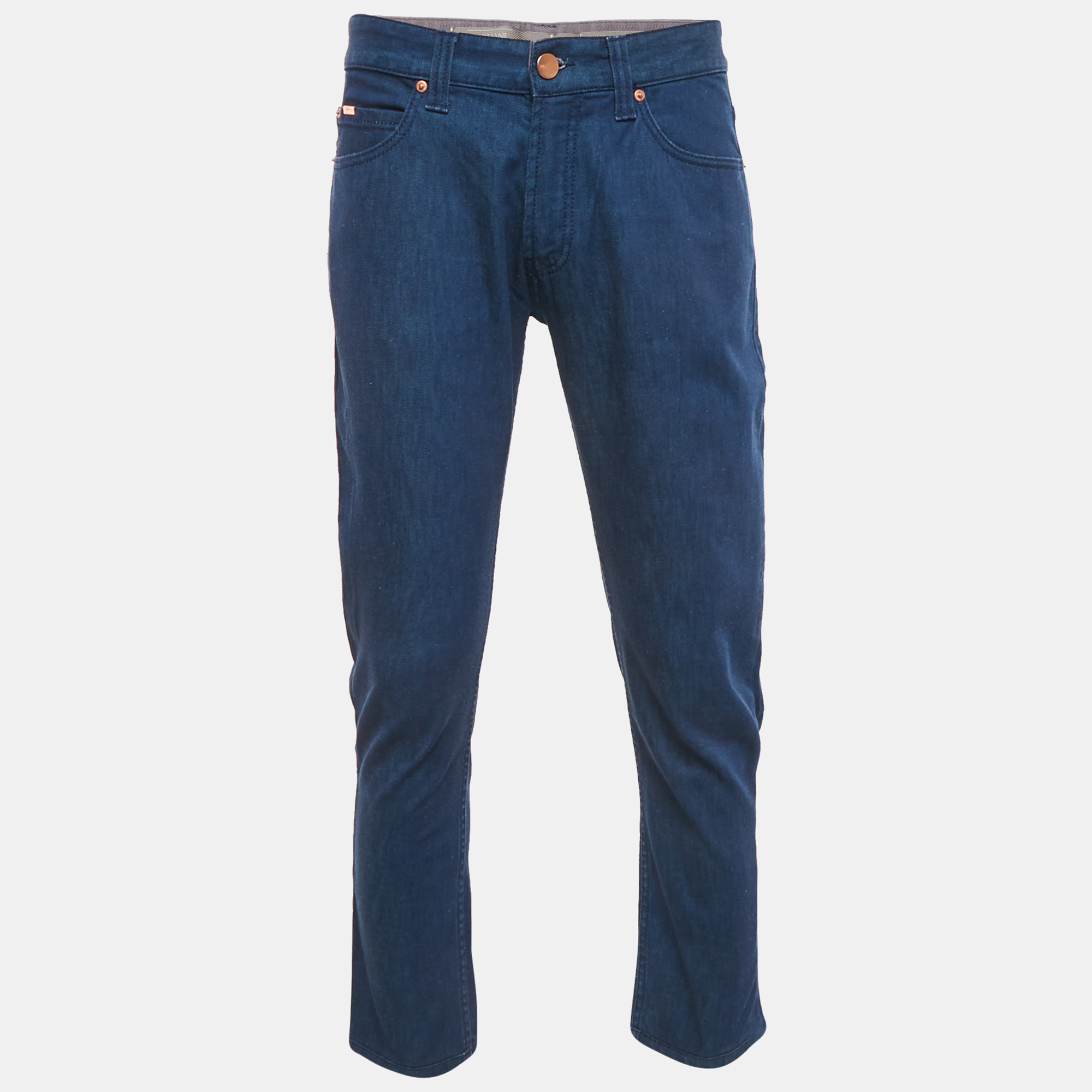 Armani Collezioni Blue Denim Slim Fit J15 Jeans M Waist 32""