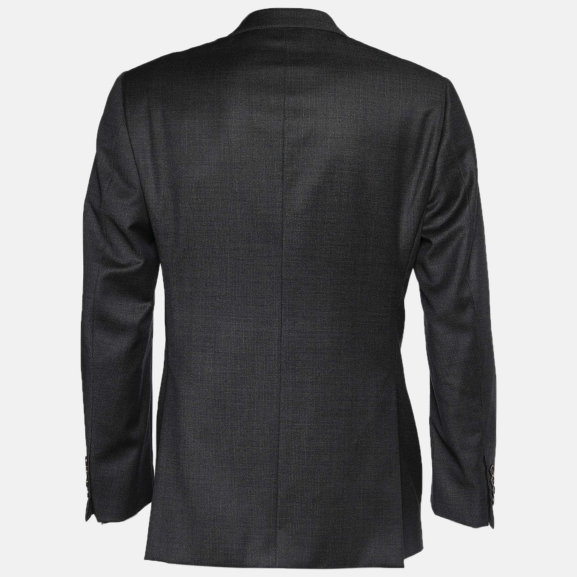 

Armani Collezioni Dark Grey Wool Tailored Blazer