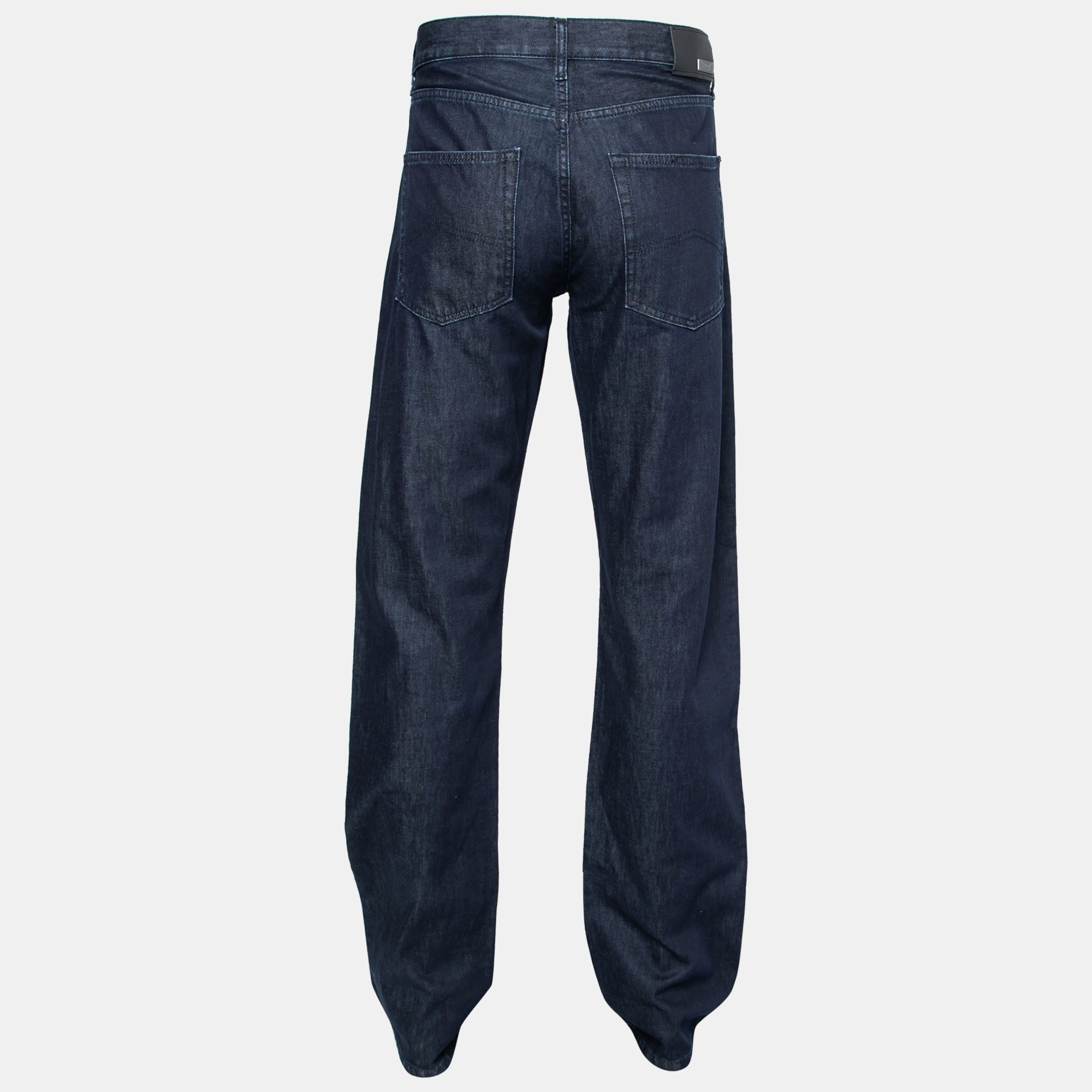 

Armani Collezioni Navy Blue Cotton Regular Fit Jeans
