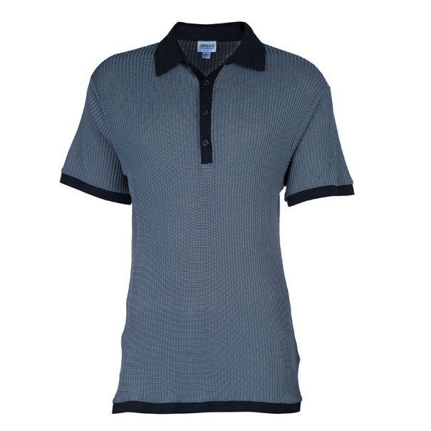 Armani Collezioni Silk Classic Men's Polo Shirt XL