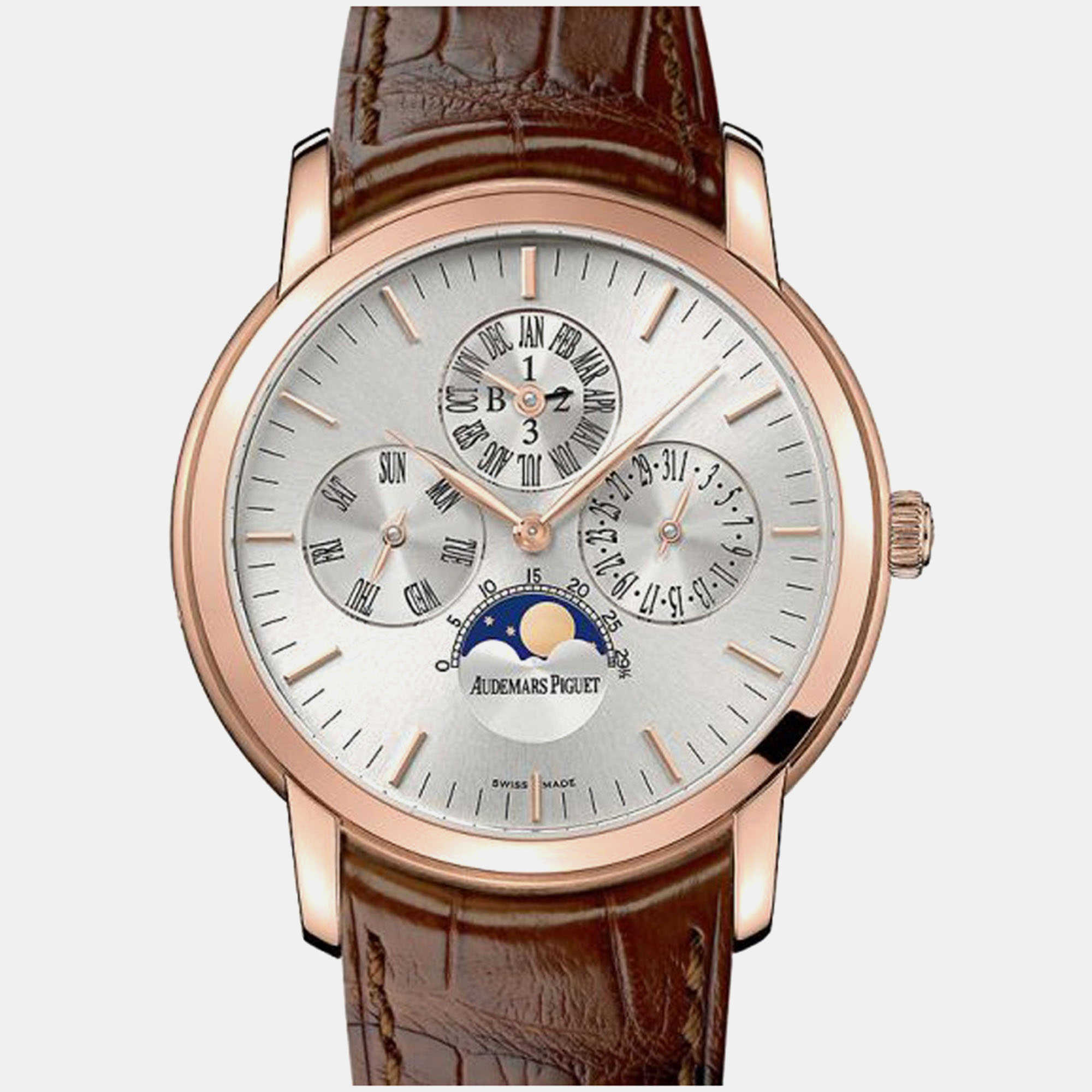

Audemars Piguet Jules 26390OR.OO.D088CR.01 Automatic Silver 18k Rose Gold Men's Wristwatch 41 mm