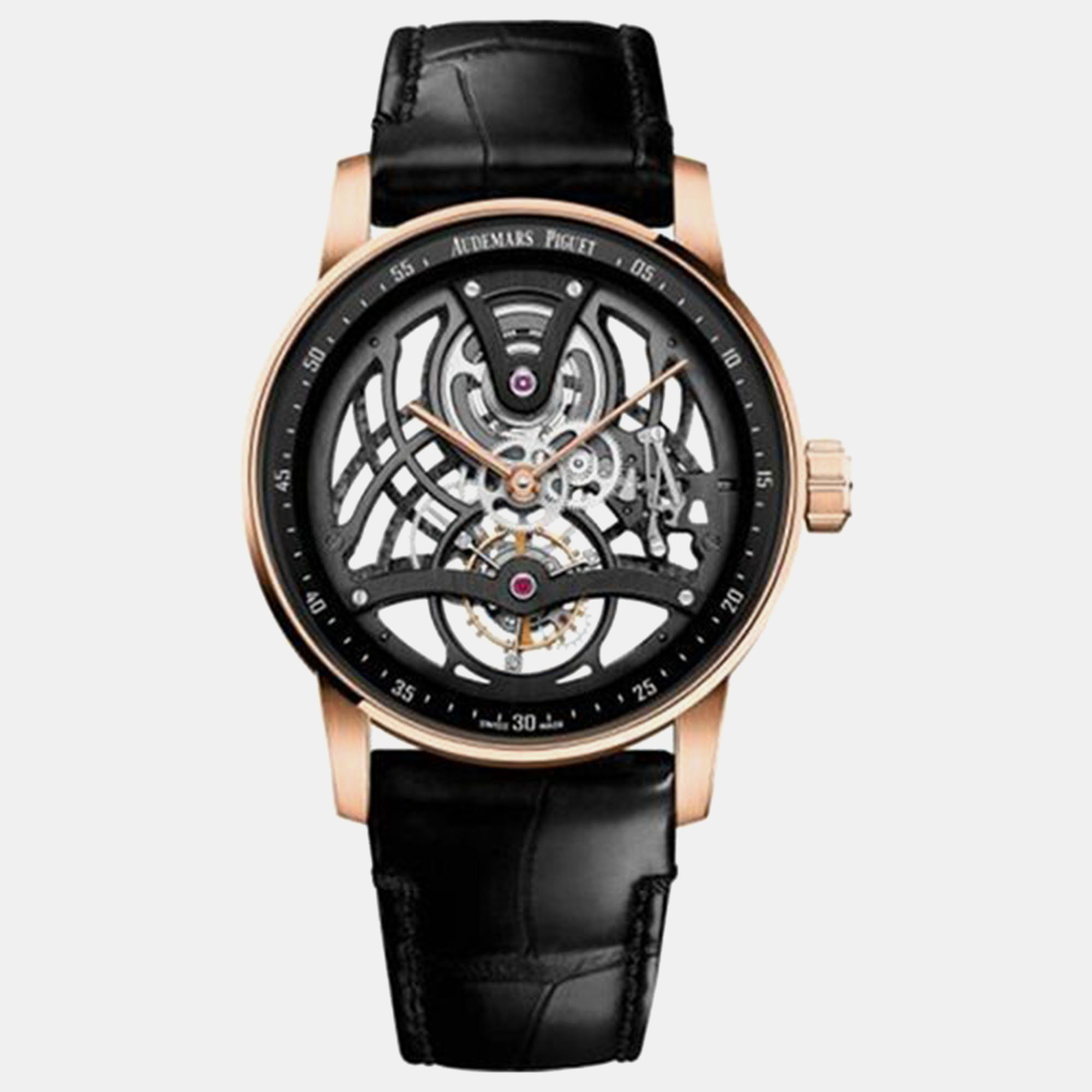 

Audemars Piguet Code 11.5 26600Or.Oo.D002Cr.01 Manual Winding Skeleton 18k Rose Gold Men's Wristwatch 41 mm, Transparent