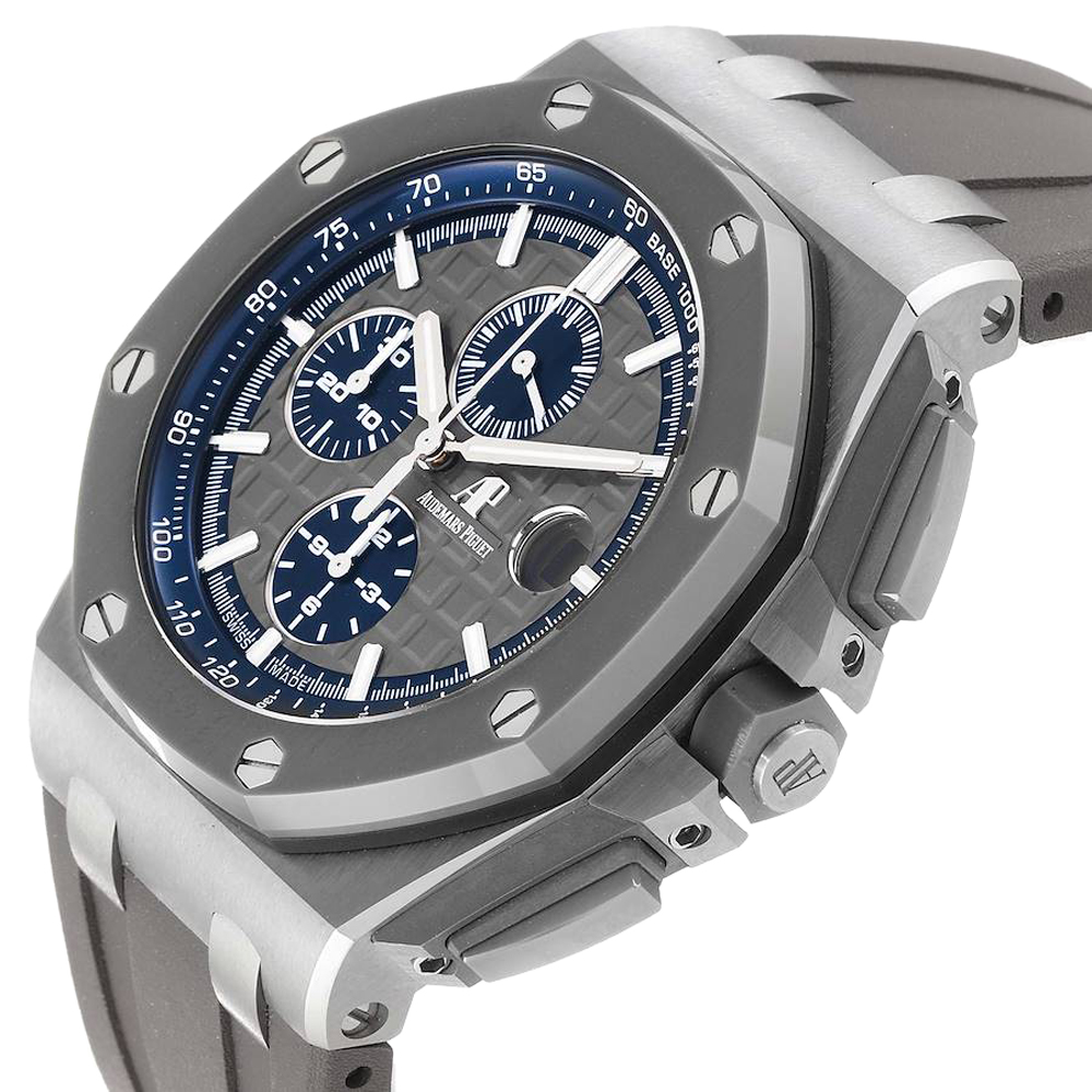 

Audemars Piguet Grey Titanium Royal Oak Offshore 26400IO Men's Wristwatch 44 MM