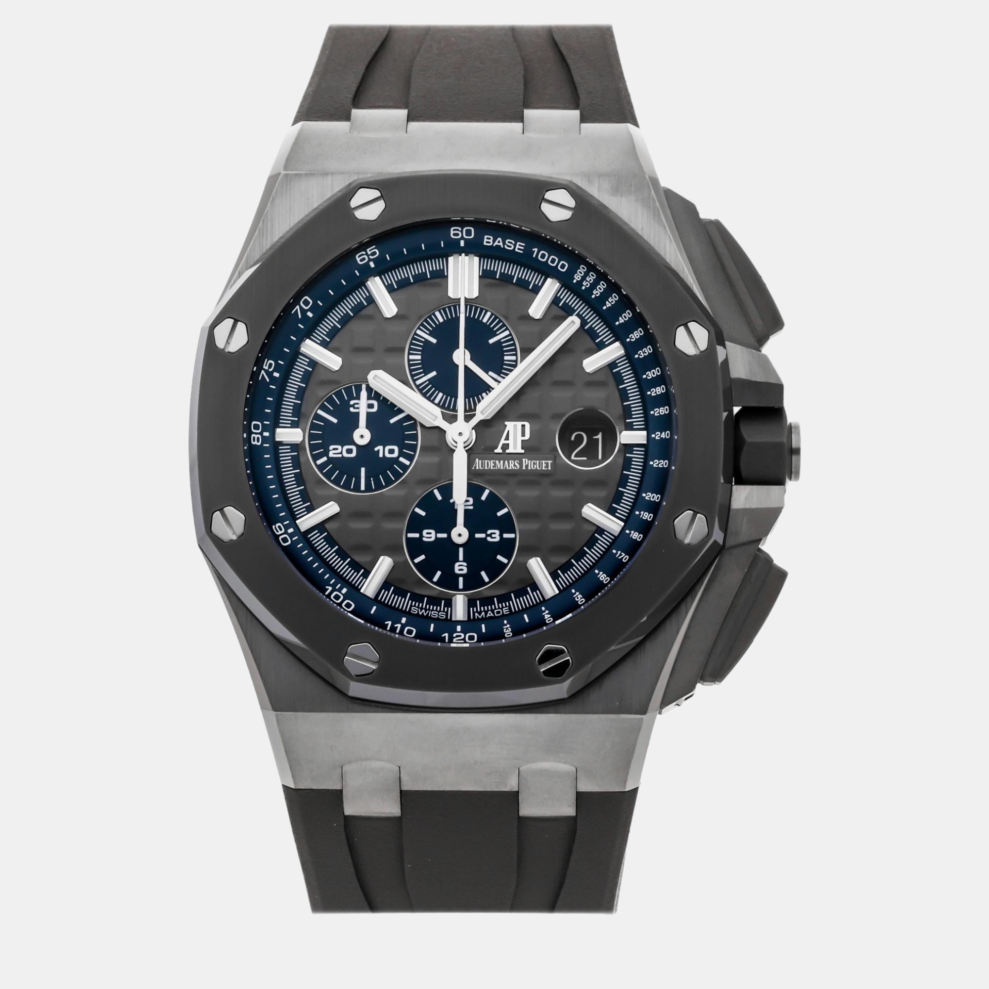 

Audemars Piguet Grey Titanium Royal Oak Offshore 26400IO.OO.A004CA.02 Automatic Men's Wristwatch 44 mm