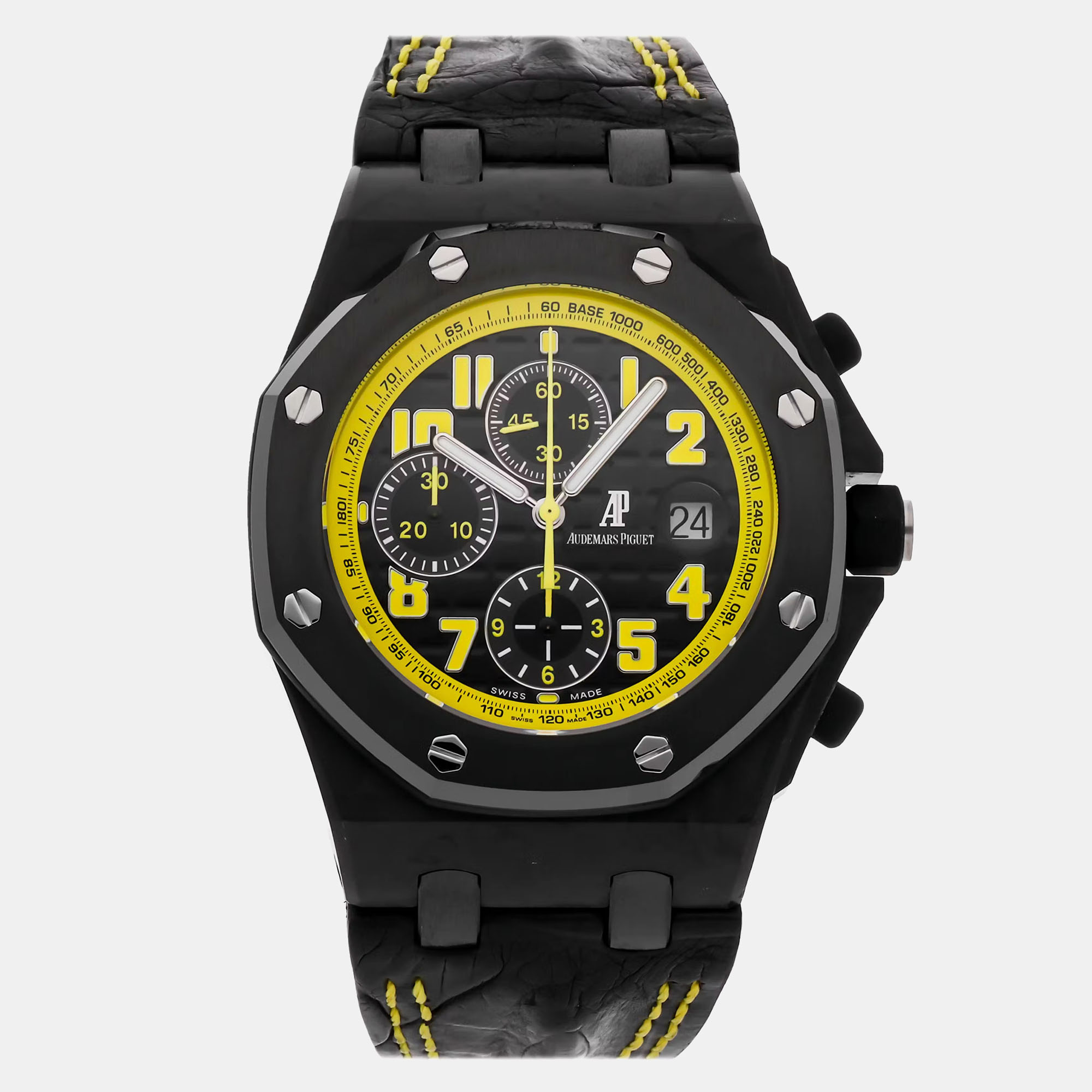 

Audemars Piguet Black Carbon Fiber Royal Oak Offshore 26176FO.OO.D101CR.02 Automatic Men's Wristwatch 42 mm