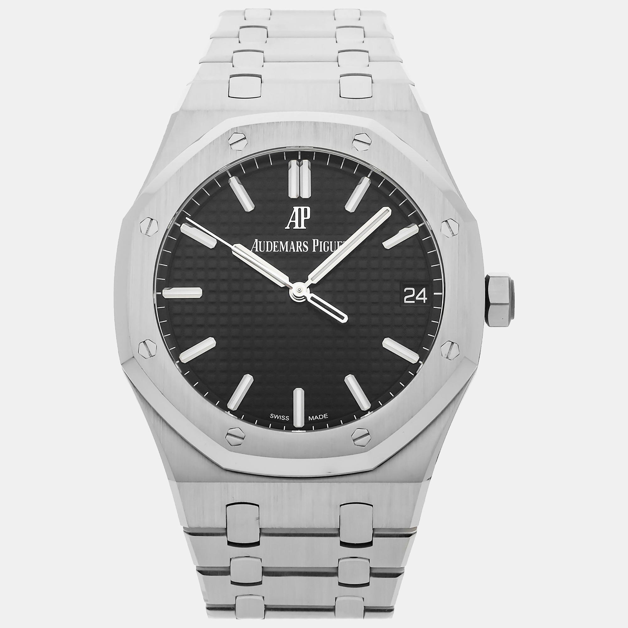 

Audemars Piguet Black Stainless Steel Royal Oak 15500ST.OO.1220ST.03 Automatic Men's Wristwatch 41 mm